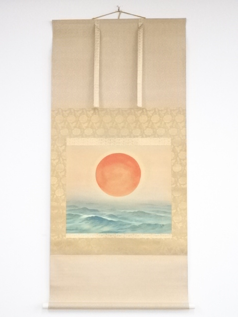 JAPANESE HANGING SCROLL / HAND PAINTED / SUNRISE